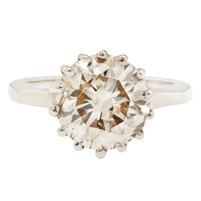 Prong Set Diamond Ring Lauren Wolf Jewelry Rings