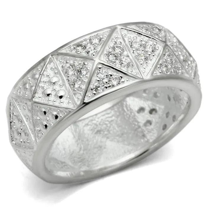 Rings Alamode LOS559 Silver 925 Sterling Silver Ring with AAA Grade CZ in Clear Rings Alamode LOS559 Silver 925 Sterling Silver Ring with AAA Grade CZ in Clear